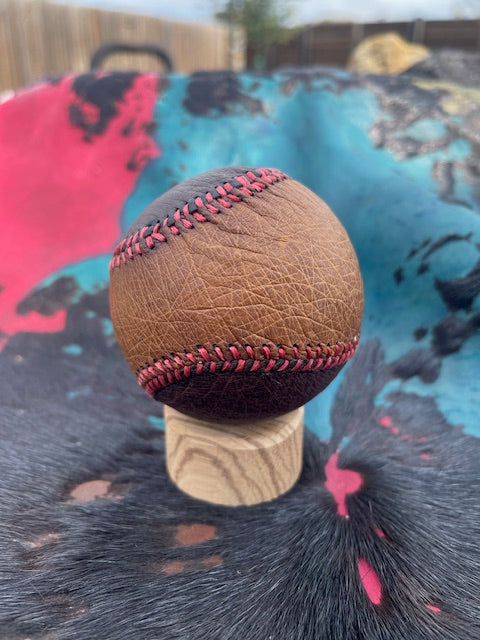 Ostrich Leather Baseball 1 of 1